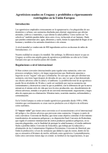 Agrotóxicos usados en Uruguay y prohibidos o - RAPAL