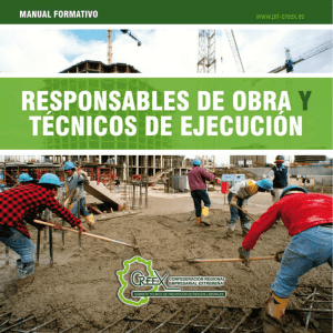 Manual Formativo: Responsables de obra y técnicos - Inicio