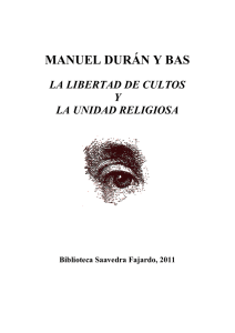 MANUEL DURÁN Y BAS
