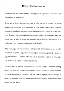 Primera Categoría: “Rexy el tiranosaurio” de Pablo Hermoso Martín