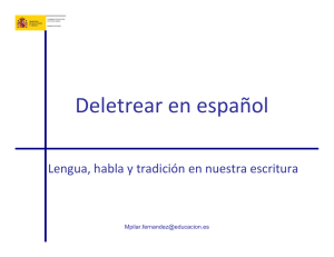 Deletrear en español