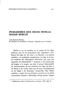 pensadores que dejan huella: isaiah berlin