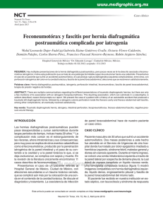 Feconeumotórax y fascitis por hernia diafragmática