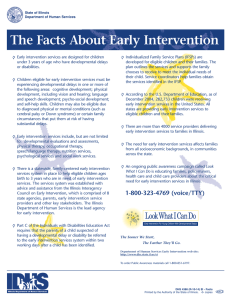 The Facts About Early Intervention