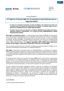 Nota de Prensa Programa Empenta en PDF