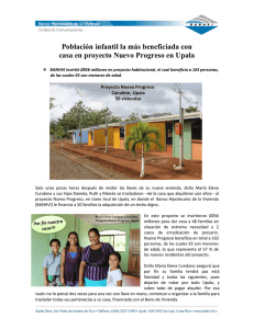53. Población infantil la más beneficiada con casa en proyecto