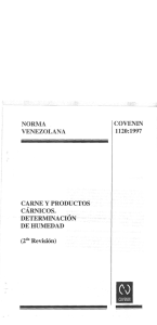 CARNE Y PRODUCTOS CÁRNICOS. DETERMINACIÓN