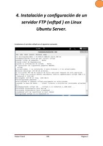 (vsftpd ) en Linux Ubuntu Server.
