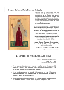 El icono de Santa María Eugenia de Jesús