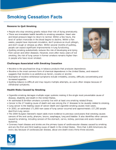 Smoking Cessation Facts