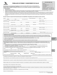 formulario de permiso y consentimiento de salud