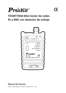 TESMT7058 Mini tester de redes RJ y BNC con - ELECO