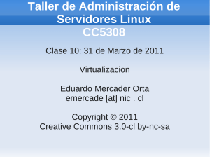 Clase 10: Virtualizacion - U