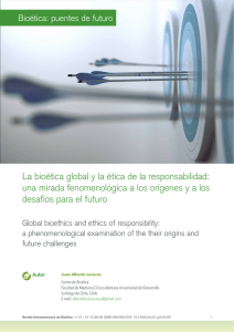 La bioética global y la ética de la responsabilidad