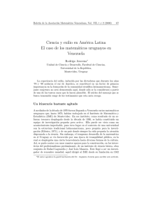 Ciencia y exilio en América Latina El caso de los matemáticos