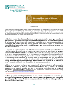 N° 24 Octubre de 2009 - Universidad Externado de Colombia