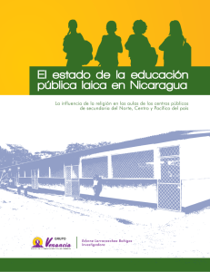 El estado de la educación pública laica en Nicaragua
