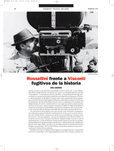 Rossellini frente a Visconti fugitivos de la historia