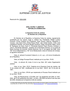 Resolución No. 2529-2006 - Observatorio Judicial Dominicano