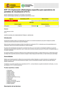 NTP 174: Exploraci&oacute;n oftalmol&oacute;gica espec&iacute;fica para operadores de