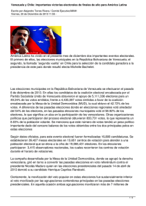 Venezuela y Chile: importantes victorias