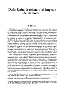 Do&ntilde;a Rosita la soltera o el lenguaje de las flores / Luis Fern&aacute;ndez