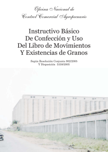 Instructivo Básico de Confección y Uso del Libro de Movimientos y