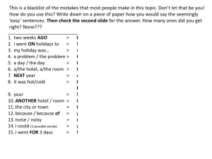 This is a blacklist of the mistakes that most people make in this topic