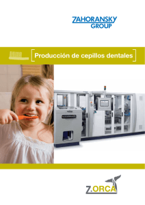 Producción de cepillos dentales