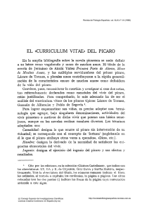 El curriculum vitae del pícaro - Revista de Filología Española