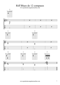 Riff Blues de 12 compases - Aprenderatocarguitarraonline