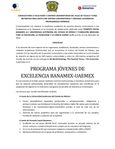 PROGRAMA JOVENES DE EXCELENCIA BANAMEX