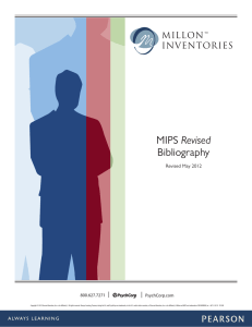 MIPS Bibliography - Clinical Assessment