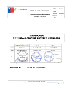 Protocolo Instalacion cateter urinario HRAV Version 1
