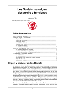 Los Soviets: su origen, desarrollo y funciones