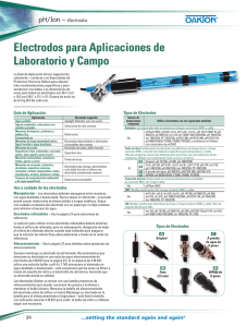 Electrodos para Aplicaciones de Laboratorio y Campo