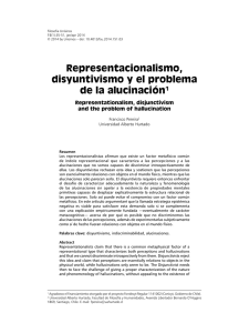Representacionalismo, disyuntivismo y el problema de la alucinación1