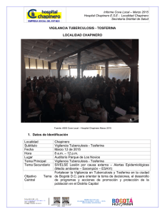 VIGILANCIA TUBERCULOSIS - TOSFERINA LOCALIDAD