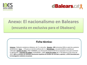 Perfil del nacionalismo en Baleares. Encuesta y la ficha