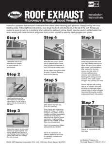 Master Flow Roof Exhaust Application Instructions