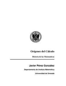 Orígenes del Cálculo - Universidad de Granada