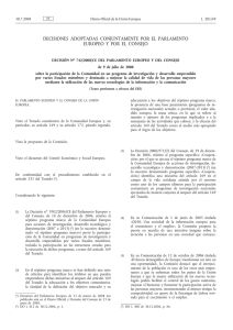 Decisión No 742/2008/CE del parlamento europeo y del consejo de