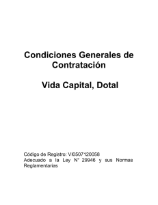 Condiciones Generales Vida Dotal