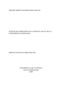 departament de psicologia social estilos de liderazgo en la
