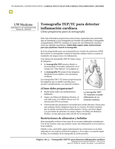 Tomografía TEP/TC para detectar inflamación cardíaca