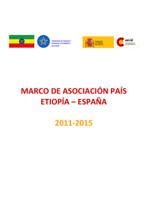marco de asociación país etiopía – españa 2011-2015