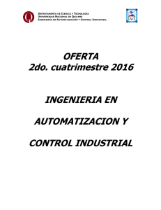 Ingeniería en Automatización y Control Industrial