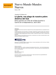 La gloria, esa plaga de nuestra pobre América del Sud. Ethos