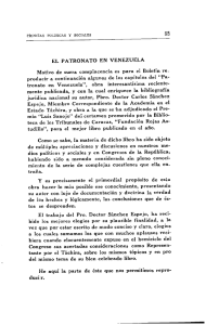 C&Iacute;ENC&Iacute;AS POLITICAS Y SOCIALES 53 EL PATRONATO EN