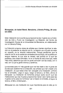 Blanquejar, de Isabel Banal. Barcelona, Llibreria Proleg, 28